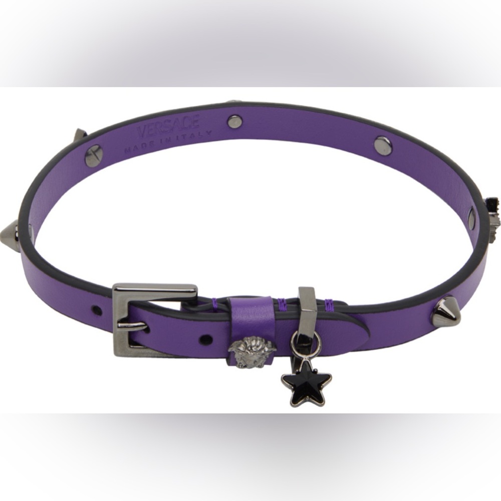 Versace La Medusa Embellished Choker